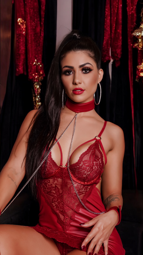 Nuisette Pouvoir Rouge Inspirée du Bondage Chic