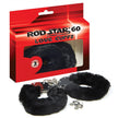 MENOTTES EN METAL & PELUCHE NOIR