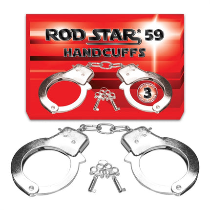 MENOTTES EN METAL ARGENT ROD STAR59