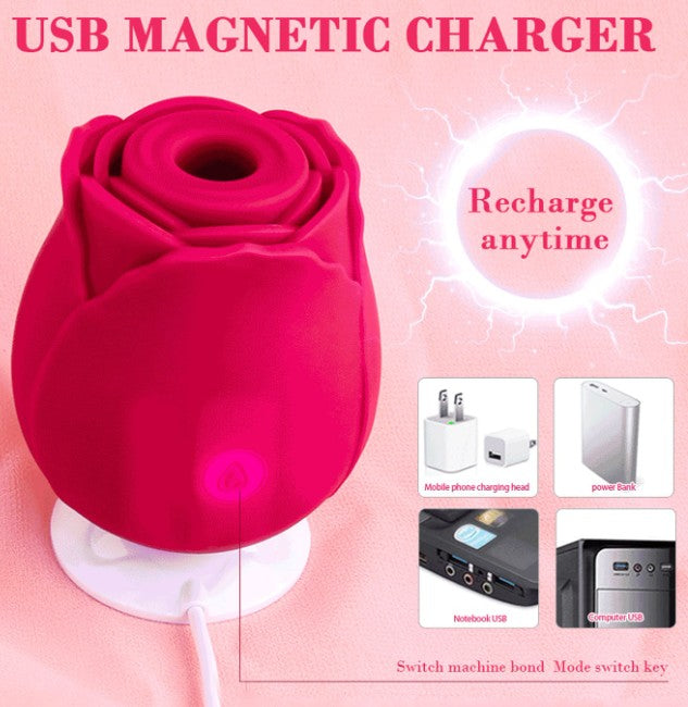 Rose de Lilith stimulateur clitoridien à succion & vibrations